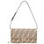 Fendi Borsa a Spalla Baguette con Catena Beige AUNJ Marrone