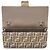Fendi Borsa a Spalla Baguette con Catena Beige AUNJ Marrone - vista 7