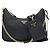 Prada Borsa a Spalla Logo Triangolo Riedizione Nera NZV Nero