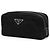Prada Borsa Pouch in Saffiano Re-Nylon Nero - vista 4