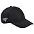 Prada Nylon-Baseballcap mit seitlichem Dreieckslogo Schwarz