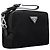 Prada Pochette di bellezza in nylon nero - vista 4