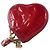 Louis Vuitton Monedero de cadena en forma de corazón Vernis Roja - vista 2