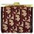 Dior Clutch cuadrado burdeos Christian Oblique Montaigne Roja