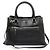 Bolso tote de cuero micro Guccissima negro con detalles en dorado