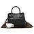 Bolso tote de cuero micro Guccissima negro con detalles en dorado - vista 2