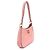 Miu Miu Borsa hobo in pelle madras rosa con lettering dorato - vista 3