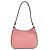 Miu Miu Borsa hobo in pelle madras rosa con lettering dorato - vista 4