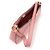 Miu Miu Borsa hobo in pelle madras rosa con lettering dorato - vista 5