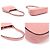 Miu Miu Borsa hobo in pelle madras rosa con lettering dorato - vista 6