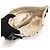 Prada Beige Satin Clutch mit schwarzen Paillettenblumen Braun - Ansicht 4