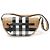 Burberry Borsa a spalla Olympia Small in pelle di vitello cammello a quadri Marrone