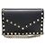 Valentino Mini Pochette Busta Rockstud in Pelle Nera Caviar con Catena Crossbody Nero
