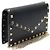 Valentino Mini Pochette Busta Rockstud in Pelle Nera Caviar con Catena Crossbody Nero - vista 3