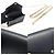 Valentino Mini Pochette Busta Rockstud in Pelle Nera Caviar con Catena Crossbody Nero - vista 6