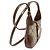 Gucci GG Supreme Canvas Mini Borsa a Tracolla Jackie in Oro Marrone - vista 3