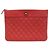 Chanel Clutch Medio Classico Oro Caviale Rosso