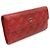 Timeless Chanel Portafoglio lungo classico senza tempo in caviar rosso con logo CC in argento (No. - vista 3
