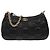 Gucci Borsa in pelle trapuntata GG nera Nero