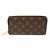 Louis Vuitton Langer Zippy Geldbeutel aus Monogramm-Canvas Braun