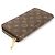 Louis Vuitton Langer Zippy Geldbeutel aus Monogramm-Canvas Braun - Ansicht 4