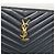 Saint Laurent Bolso Clutch Matelassé Nuevo Mediano - vista 2