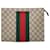 Gucci Clutch Web Marrone  - vista 1