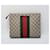 Gucci Clutch Web Marrone  - vista 4