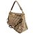 Fendi Borsa a Spalla FF Tapestry Rock Marrone - vista 3