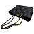Chanel 19 Chanel Borsa a spalla grande in pelle di agnello lucida nera Nero - vista 6