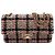 Chanel Borsa a tracolla in tweed classico medio interno chip oro Rosa - vista 2