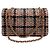 Chanel Borsa a tracolla in tweed classico medio interno chip oro Rosa - vista 4