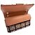 Chanel Borsa a tracolla in tweed classico medio interno chip oro Rosa - vista 7