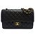 Chanel Borsa flap classica grande in caviale con chip integrato nera Nero - vista 2