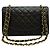 Chanel Borsa flap classica grande in caviale con chip integrato nera Nero - vista 4