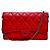 Chanel Damentasche Caviar Flap WOC aus antikem Stahlrot - Ansicht 2