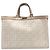 Fendi Borsa Tote e Borsa a Spalla FF Peekaboo in Tessuto Bianco