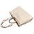Fendi Borsa Tote e Borsa a Spalla FF Peekaboo in Tessuto Bianco - vista 7
