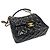 Chanel Borsa hobo con catena in nero lucido stropicciato medio - vista 7