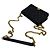 Chanel Borsa a tracolla Caviar Boy WOC Catena Nero Oro - vista 6