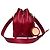 Fendi Borsa a secchiello in pelle Montrezo Rosso - vista 2