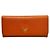 Prada Portafoglio lungo da donna Saffiano con hardware dorato Arancione - vista 2