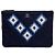 Chanel Clutch in feltro da donna Okase - Blu navy