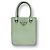 Prada Borsa Mini Tote Spazzolata Menta Verde