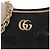 Gucci Gepolsterte Lederhandtasche Schwarz - Ansicht 9