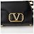 Valentino Borsa a tracolla incrociata con catena borchiata e logo Nero - vista 2
