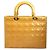 Dior Grande borsa tote e a spalla Lady in vernice gialla Cannage Giallo - vista 3