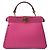 Fendi Mini Peekaboo oro intrecciato viola e borsa a tracolla Porpora - vista 3