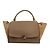 Céline Borsa tote e a spalla Trapeze verde taupe