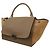 Céline Borsa tote e a spalla Trapeze verde taupe - vista 2